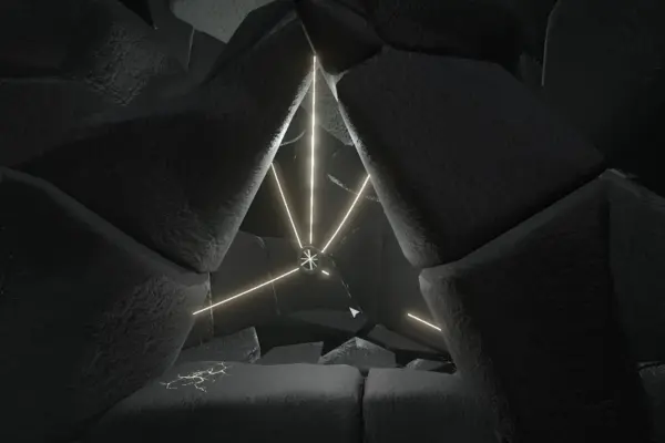 The implemented thread-cutting puzzle. The final version remained very close to the original concept.